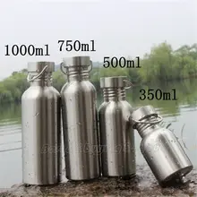 1x edelstahl wasserflasche reise outdoor yoga camping wandern radfahren