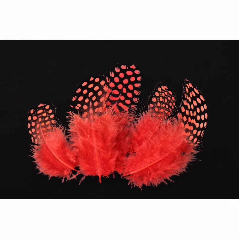 Tigofly 100 шт./лот, 11 цветов, свободные морские перламутровые куриные перышки, фартуки, Пятнистые Перья, материалы для завязывания мух