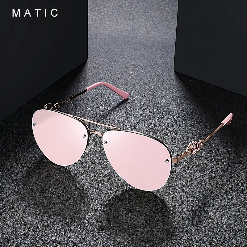 

Women's Rimless Sunglasses Quality Metal Frame Sun Glasses Vintage Retro Pink For Ladies Driving Mirrored Image Frameless uv400