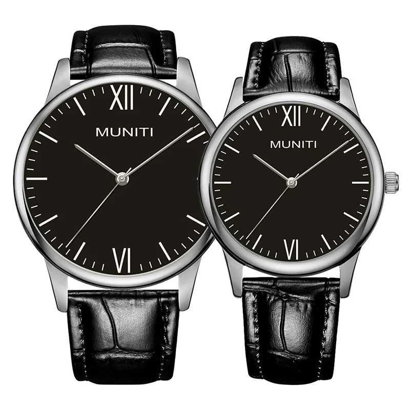 Couple Watches Simple Fashion Men's Quartz Watch Waterproof Women's Belt Wristwatches Free Shipping Sale