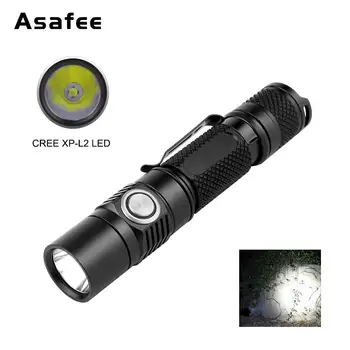 

Asafee BC03 1180LM Led Flashlight 18650 CREE XP-L2 Led Lamp Torch Flashlight Tactical Ramping Temperature Regulation Lanterna