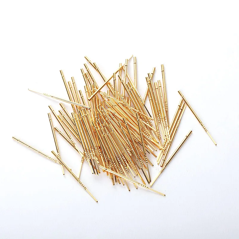 Industrial Supplies Spring Test Probe RM75-3W Brass probe Voltmeter Length 35.8mm Spring Test  Probe Accessories  100PCS