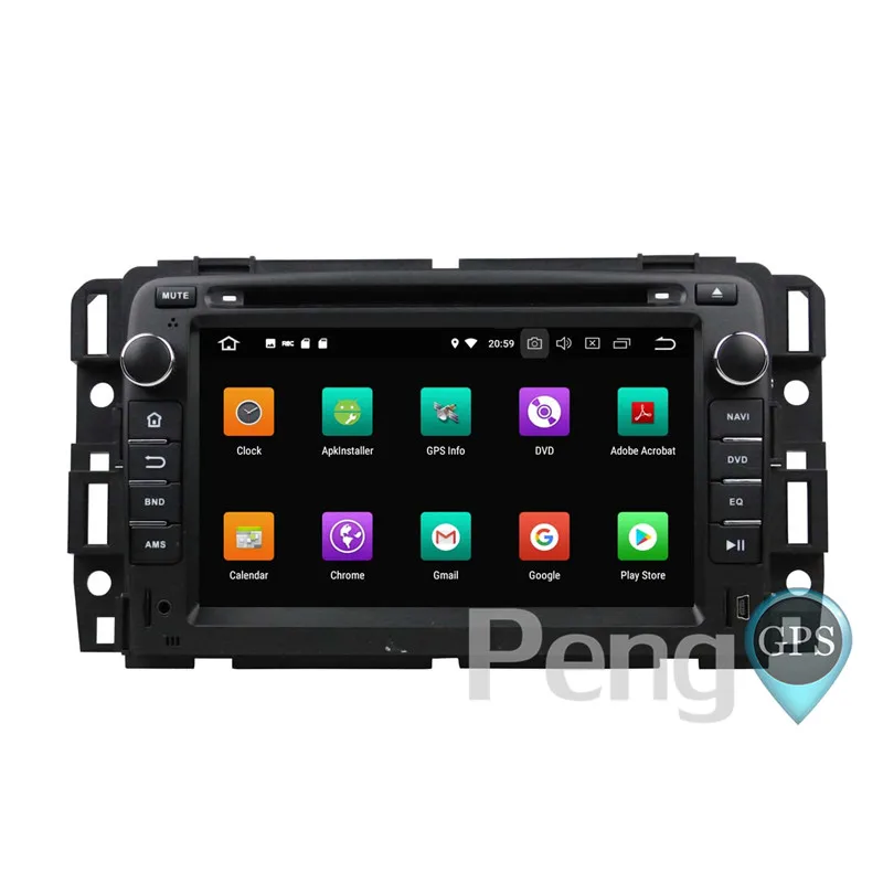 Top Android 8.0 Car CD DVD Player GPS Navigation for Jeep Grand Cherokee GMC Yukon Tahoe 2006-2012 IPS Screen 1080P Video Headunit 3