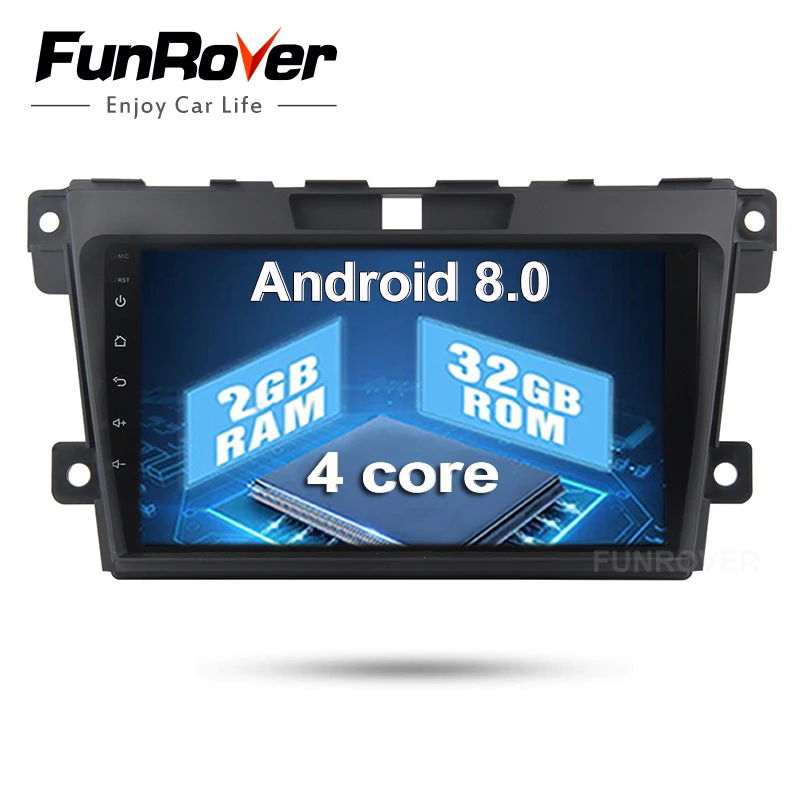 

Funrover 9" Android 8.0 2 din Car DVD Player multimedia for Mazda CX7 CX-7 2G+32G auto radio tape recorder GPS Navigation navi
