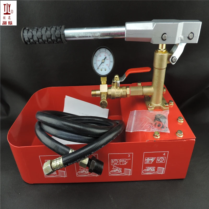 Free shipping Hydraulic Test Pump with Tank Hand movement 7.0Mpa vacuum water pump for Water pressure test pipe leak hunting Free shipping Hydraulic Test Pump with Tank Hand movement 7.0Mpa vacuum water pump for Water pressure test pipe leak hunting