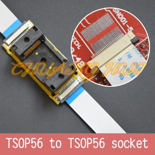 Программа smd сварки TSOP56 к TSOP56 на линии Тесты разъем шаг = 0.5 мм smd сварки TSOP56 IC гнездо адаптера ic51-0562-003