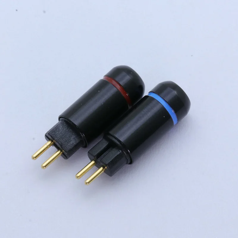 2шт 2PIN разъем наушников кабель обновления DIY MMCX Jack аудио разъем черная пара подходит для кабеля до 4 мм для UM3X W4R UE18