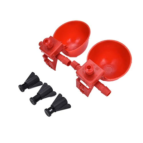 

5Pcs Chicken Fowl Drinker Bird Coop Feed Automatic Poultry Water Drinking Cups Feeding & Watering Supplies Wholesale