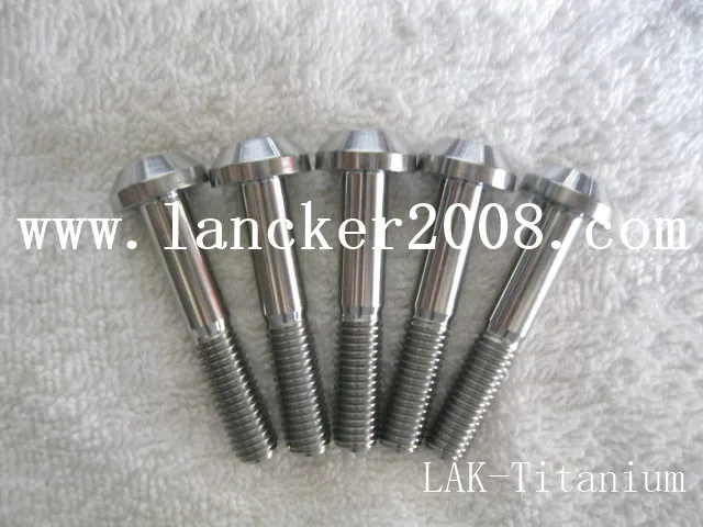 

M8*1.25*15 20 25 30 35 40 45 Gr5 LAK-Titanium hexagon socket button head bolt/screw for bicycle Motorcycle brake