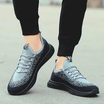 

2019 sales leader men's shoes lightweight sports shoes breathable non-slip casual shoes adult fashion personality flying woven