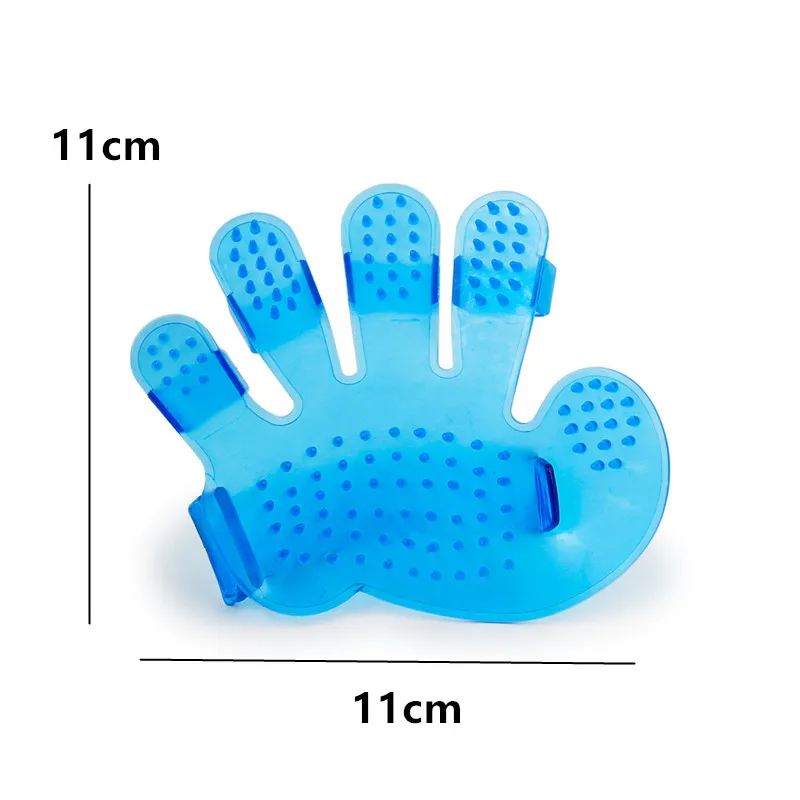 2 Color Pet Dog Cat Bath Brush Glove Hand Shaped Grooming Massage Brush Comb Pet Hair Shower Bath Cleaning