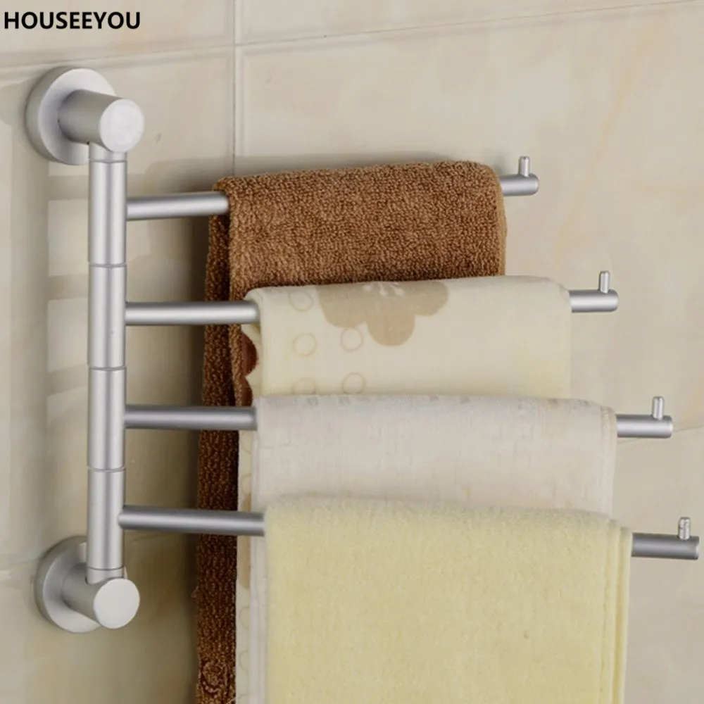Unique Bathroom Towel Hooks My Web Value Simple Unique Four Arm Swivel Towel Bars Bathroom Holder Aluminum Tier Rack Home Storage
