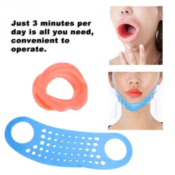 

Face Sleeping Lifting Hammock Chin Cheek Slimmer Anti-Wrinkle Silicone Lip Exerciser