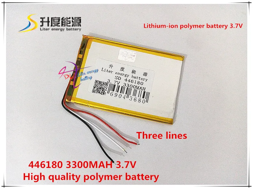 3.7V 3300mAH 446180 polymer lithium ion / Li ion battery for CELLPHONE