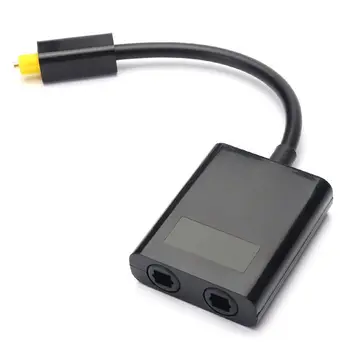 

Dual Port Digital Optical Fiber Audio Splitter Cable Adapter 1 In 2 Out
