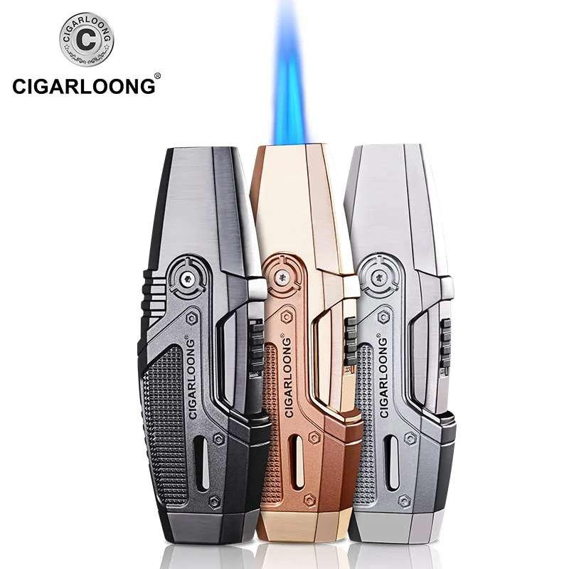 

CIGARLOONG Cigar lighter Large double pipe windproof Big firepower Lighter CB-0907