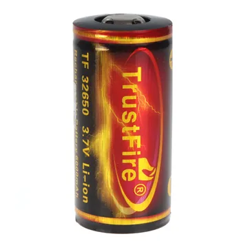 

1pcs TrustFire 32650 6000mAh Capacity 3.7V Lithium Rechargeable Battery with Protected PCB for Electric toys High Quality