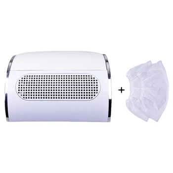 

Powerful Nail Dust Collector with 3 Fan Vacuum Cleaner Manicure Tools with 2 Pcs Dust Collecting Bags
