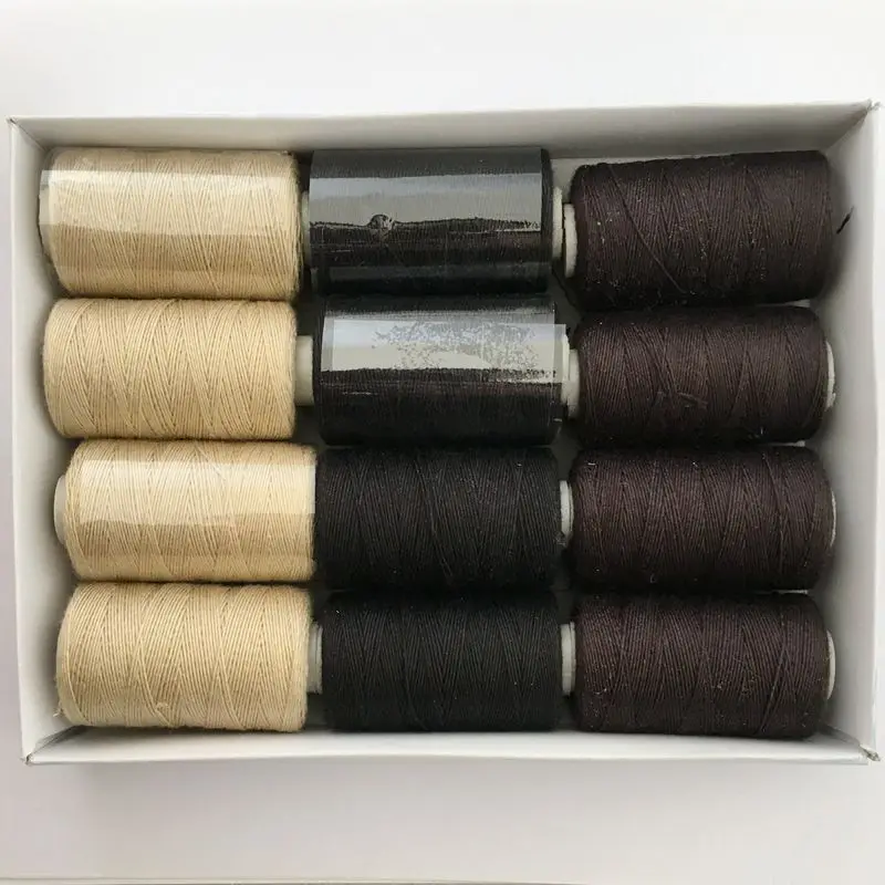 Buy 100 rolls BLACK hair weaving thread sewing cotton