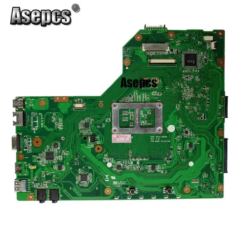 Asepcs K54C материнская плата для ноутбука ASUS K54C X54C K54 K54Ly K54hR тест оригинальная материнская плата 4G ram PGA989