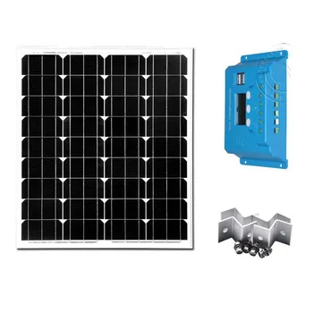 

Solar Kit Zonnepaneel 12 Volt 70 Watt Solar Charger Controller 12v/24v 10A Solar Battery China Camping Caravan Car Laptop Led