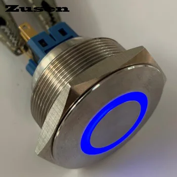 

Zusen 30mm stainless steel ring illuminated momentary push button switch(ZS30F-11E/B/12V/S)