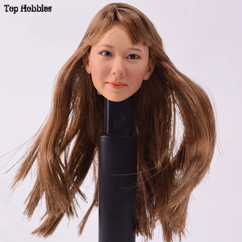 

Custom 1/6 Scale Female Head Sculpts Hair Carving KUMIK Hot Sideshow Enterbay Toys Fit 12 Inch Doll Phicen Action Figure Hottoys
