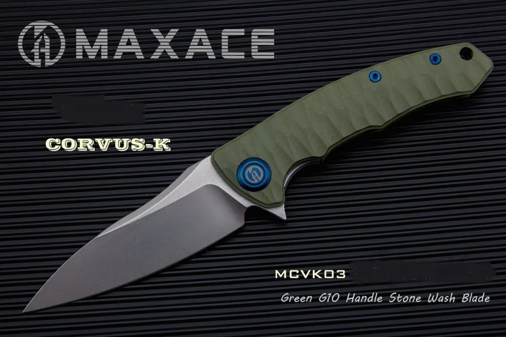 Нефритовый Maxace Corvus K110 стальной промытый нож, компактный походный нож