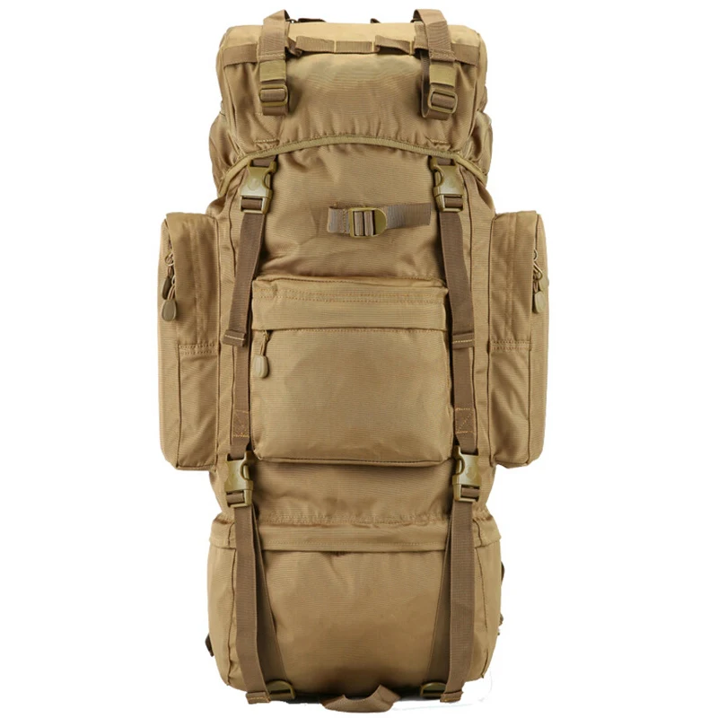 70 L large Backpack Outdoor Sports Bag 3P Military Tactical Bags For Hiking Camping Climbing Waterproof Wear-resisting Nylon Bag