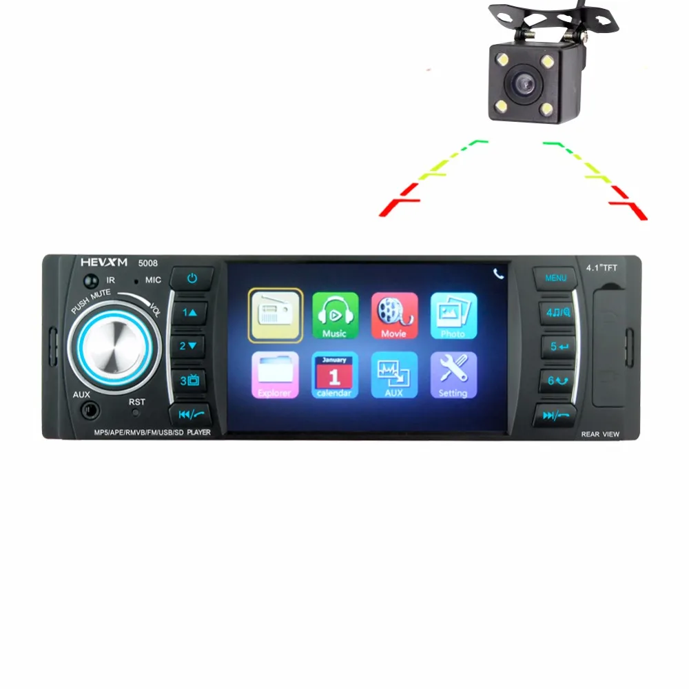 Fonwoon 4 1 &quotавтомобильное радио Bluetooth Din Кассетный рекордер AUX SD USB MP5 плеер авторадио