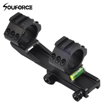 

New Tactical Riflescope 30mm Scope Mount Ring Mount with Spirit Bubble Level Fit 20mm Picatinny Rail for Hunting