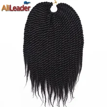 AliLeader, 12 дюймов, вязанные крючком косички, волосы для наращивания, Сенегальские крученые волосы, 22 корня, короткие синтетические косички, волосы для наращивания для женщин