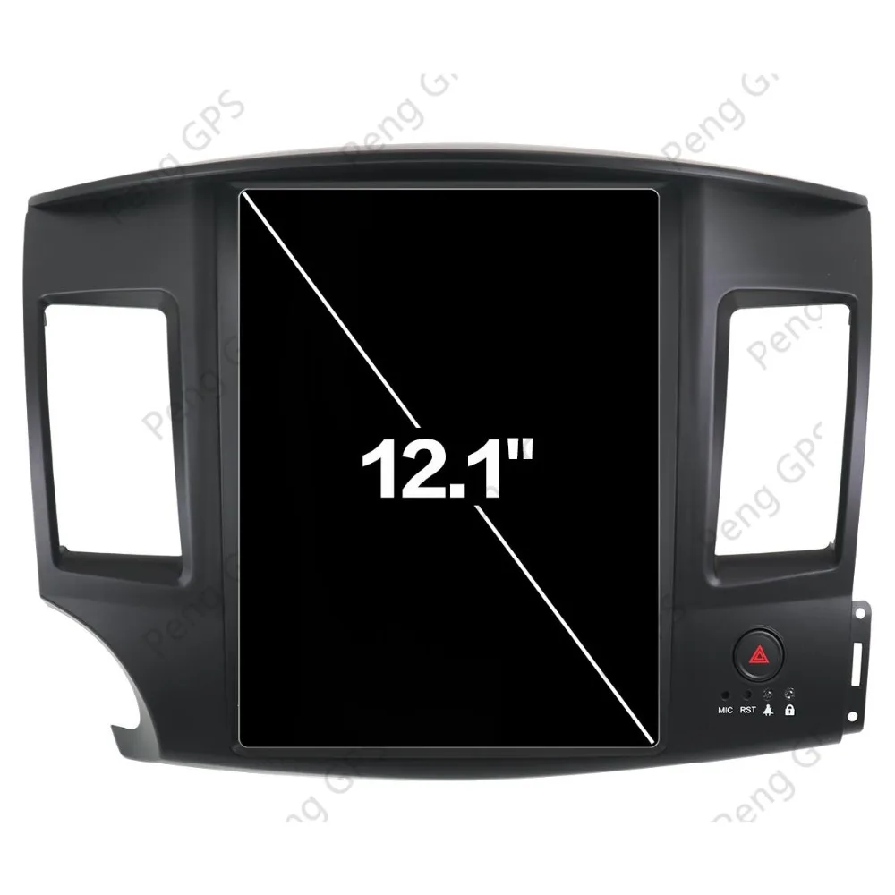 Perfect Andorid 7.1 Tesla style Car Radio Vertical Screen  For Mitsubishi Lancer EVO 2007-2017 GPS Navigation Radio Headunit Multimedia 2