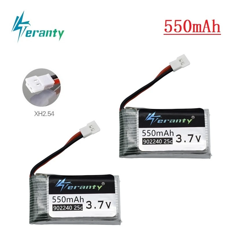 2 шт./компл. 3 7 V 550mAh литий-полимерный Батарея для JXD 523 523W H43WH НЛО Вертолета запасные