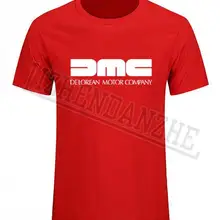 DMC DeLorean Мужская футболка обратно в будущее фильм футболка хлопок мужчины короткий рукав Футболка авто автомобиль короткий рукав