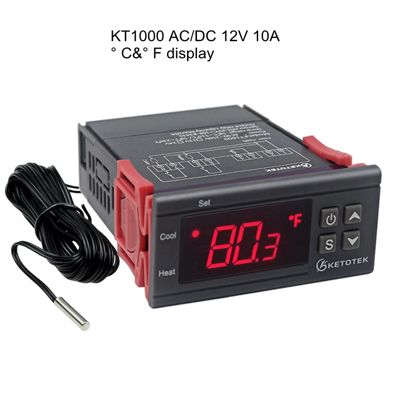 Ausrüstung Temperaturregler Fahrwerk LED Digital AC 220V 10A Steuerung 