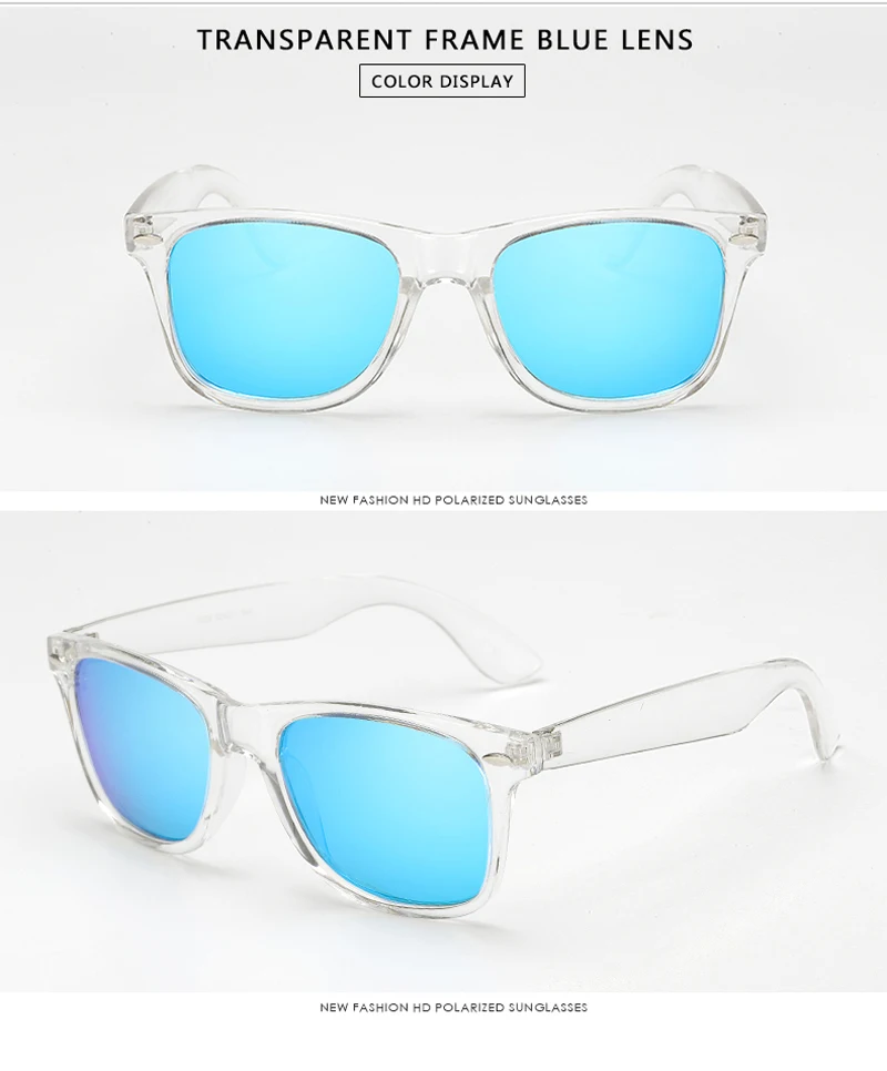 Длинные солнцезащитные очки, женские, поляризационные, UV400, мужские, для ночного видения, прозрачная оправа, очки, мужские, зеркальные, светоотражающие, солнцезащитные очки, UV400