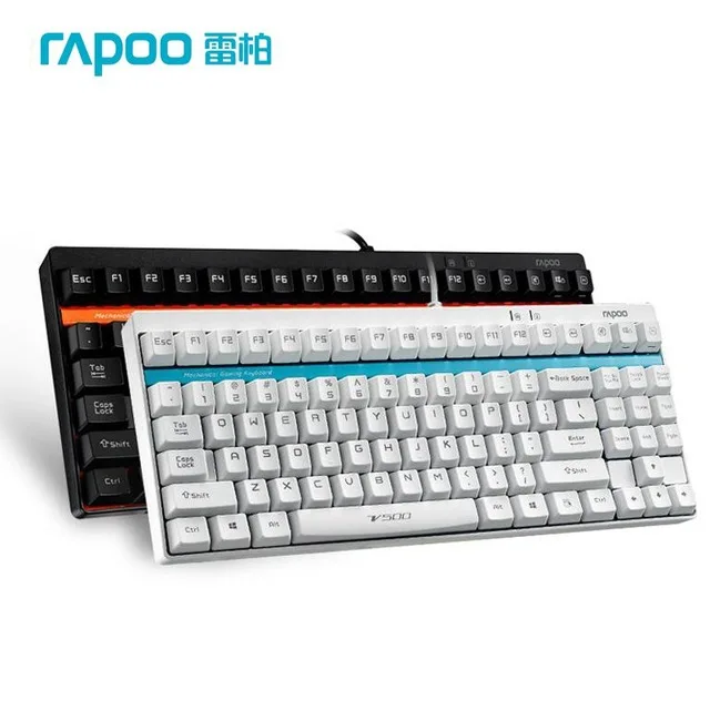 

Rapoo V500 USB Wired Mechanical Keyboards Professional Electronics Special Programmable PRO Mechanical Gaming Keyboards