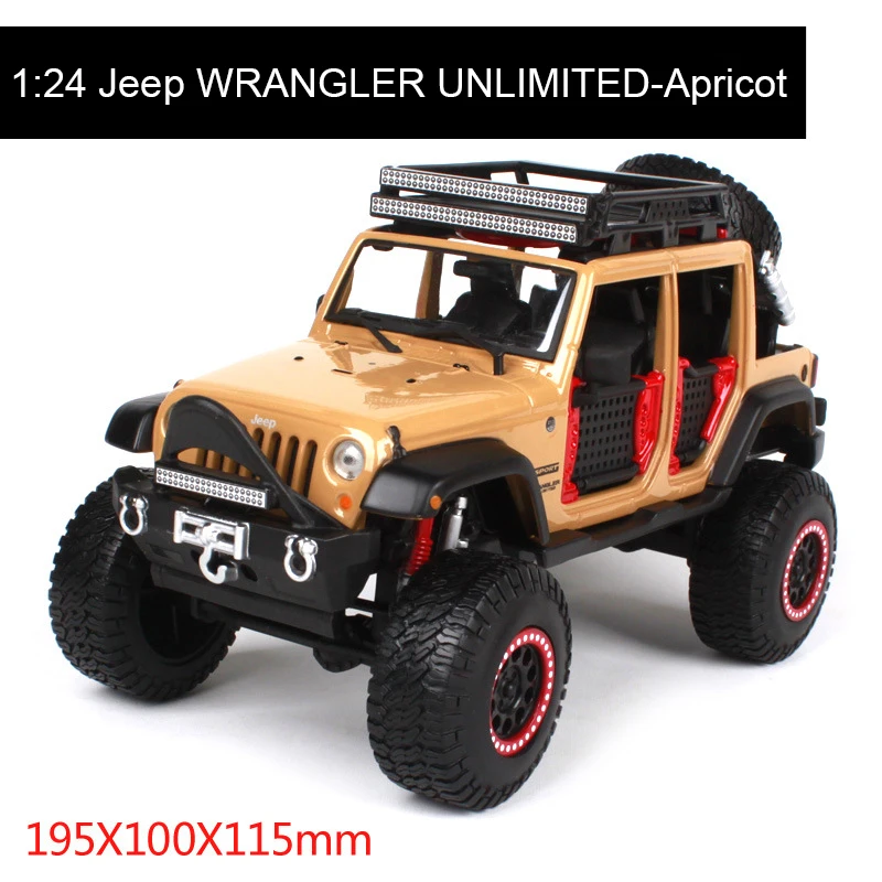 MAISTO 1:24 Jeep WRANGLER неограниченная литая модель металлический внедорожник автомобиль
