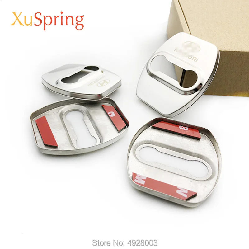 

Car Door Lock Cover Caps Protective Styling 4pcs/set For Hyundai Tucson Elantra Veloster Accent Verna Azerna i20 i30 i40 ix35