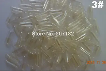 

Joined 2000pcs Size 3 clear Color HPMC Vegetable Capsule, Veggie Empty Capsule, Closed 3# transparent Vegetarian Capsule