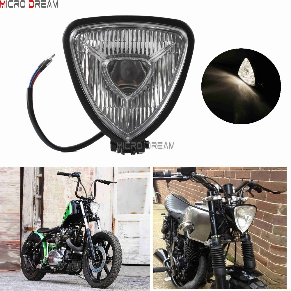 Vintage Motorcycle Headlight Head Lamp For Harley Cafe Racer Bobber Chopper New