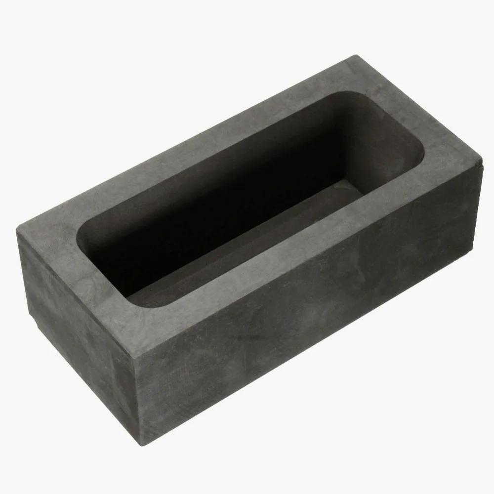 

NEW ARRIVE 85oz Large Graphite Casting Ingot Mold for Gold Silver Copper Melting Casting Refining Scrap Bar Crucible Tool Parts