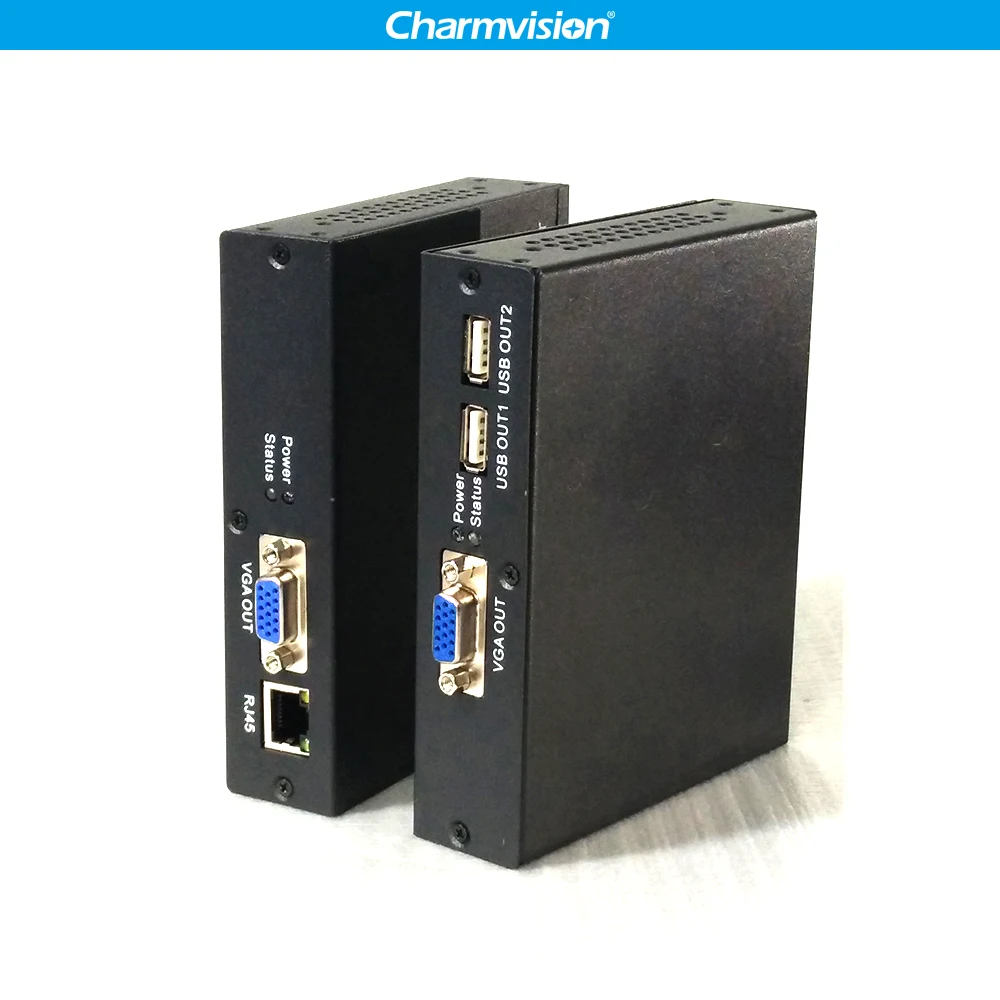 Charmvision IPKVM-200UVA 200 м IP KVM с 3,5 мм аудио VGA USB клавиатура USB мышь расширение по сети TCP IP LAN макс до 300 м