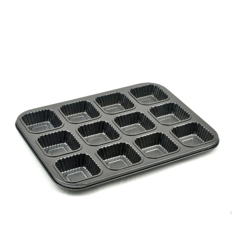 Square Cake Mold Non Stick Aluminium Alloy 12 Cups Pudding Cake Cookie
