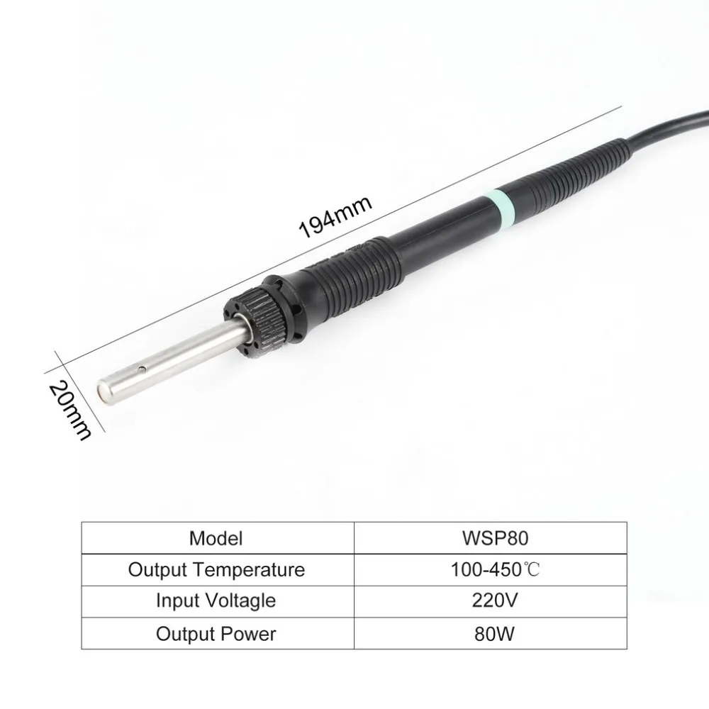 WSP80 24 V 80 W паяльник сварки ручка для WSD81/WS81/WSD161 держатель паяльной станции