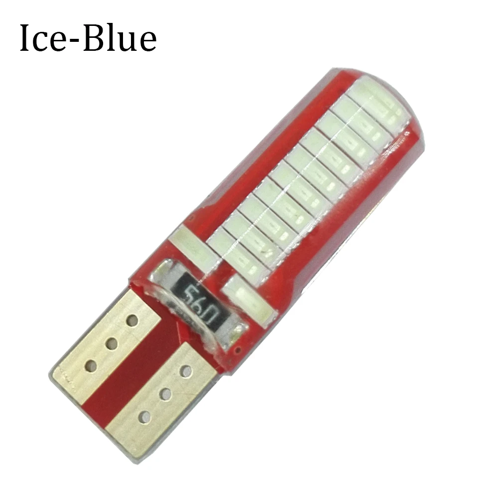 

ECAHAYAKU 2PCS 2W Auto W5W LED T10 Canbus 24 Led Lamp for Car Front Side Marker Door Courtesy License Plate LED Light Bulbs 12V