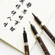 10 шт./лот, китайская Ручка-кисть для каллиграфии для подписи, рисования, красок, маркеры, канцелярские принадлежности для студентов офисные школьные принадлежности