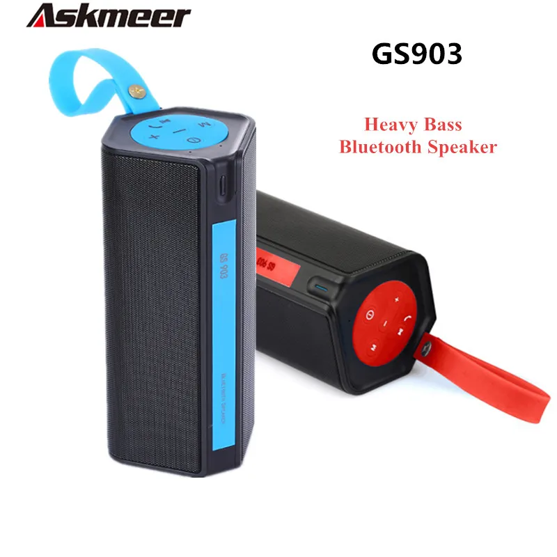 Askmeer GS903 уличная портативная бас Bluetooth Колонка 3D стерео сабвуфер