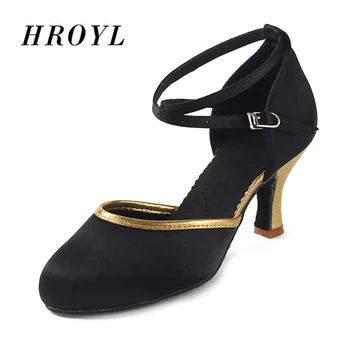 

Adult Latin dance shoes Women Girls Children Kids Modern dance shoes Satin Ballroom dancing shoes heeled about 7CM/5CM